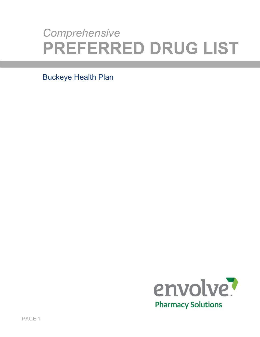 Preferred Drug List