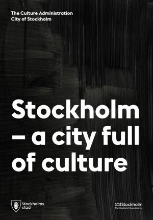 The Culture Administration City of Stockholm