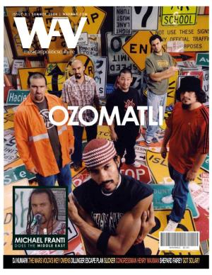 WAV / Kotori Magazine Issue 2 Ozomatli Michael Franti DJ Numark the Mars Volta's Ikey Owens Dillinger