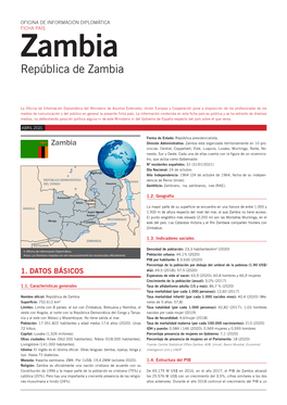 Ficha País De Zambia