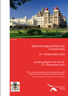 Ophthalmology and Eye Care in South India 16