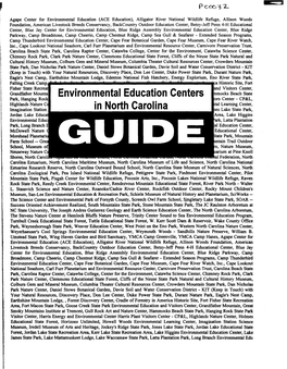 Environmental Education Centers in NC Guide