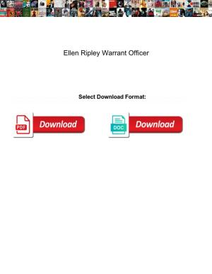 Ellen Ripley Warrant Officer