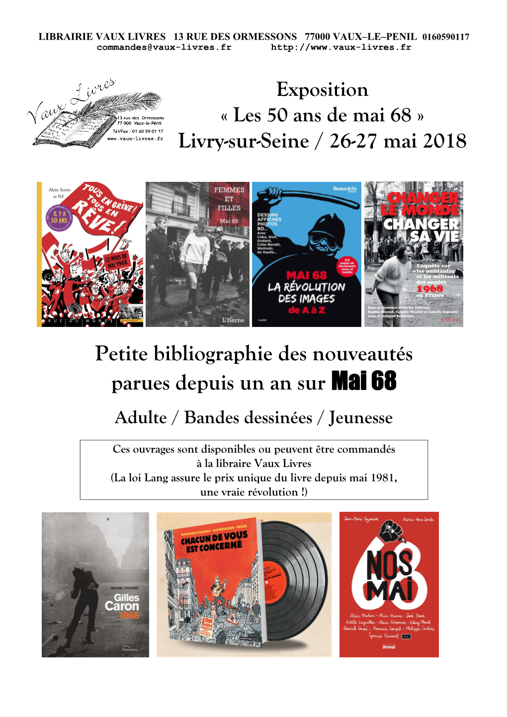 Les 50 Ans De Mai 68 » Livry-Sur-Seine / 26-27 Mai 2018