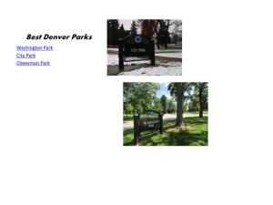 Best Denver Parks
