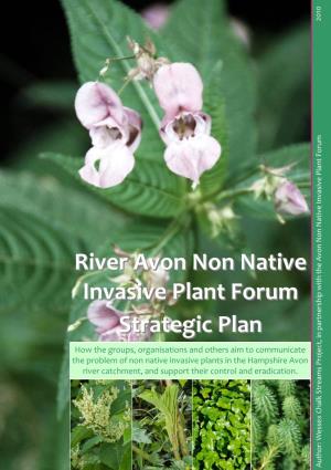 River Avon Non Native Invasive Plant Forum Strategic Plan