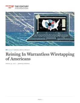 Reining in Warrantless Wiretapping of Americans