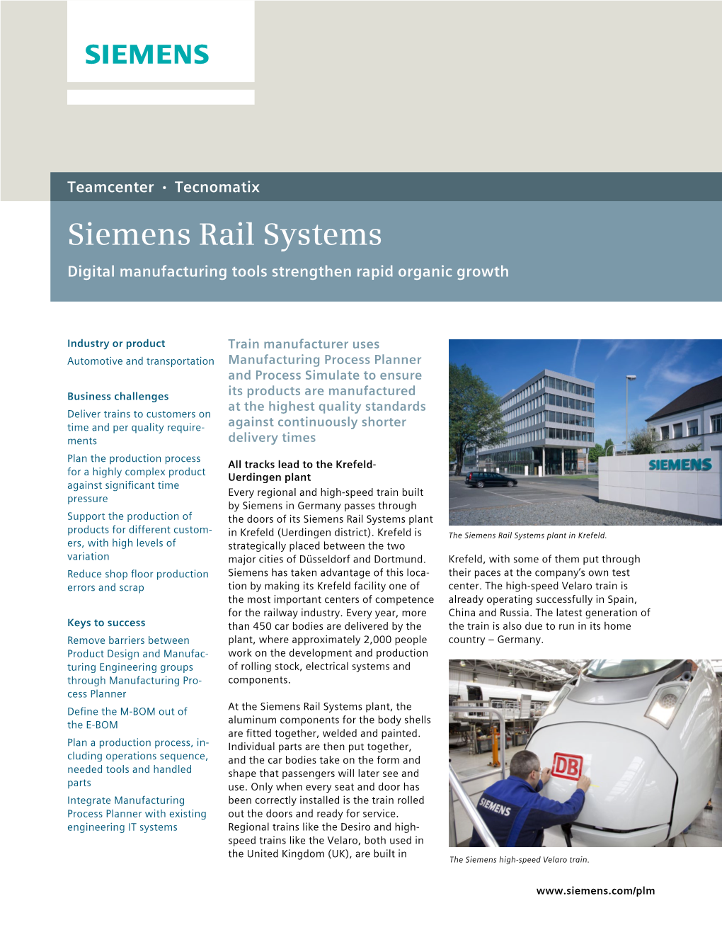 Siemens Mobility Case Study