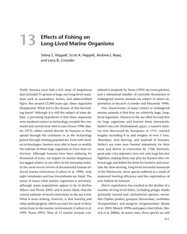 Effects of Fishing on Long-Lived Marine Organisms
