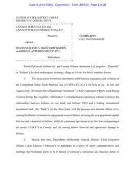 Case 3:19-Cv-01850 Document 1 Filed 11/19/19 Page 1 of 20