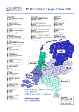 Postcodekaart Segmenten 2021