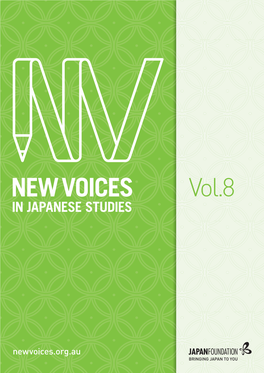New Voices in Japanese Studies Volume 8
