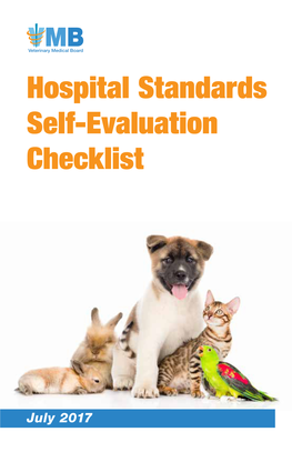 Hospital Standards Self-Evaluation Checklist