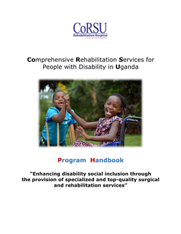 Comprehensive Rehabilitation Services for People with Disability in Uganda