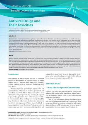 Antiviral Drugs and Their Toxicities Review Article