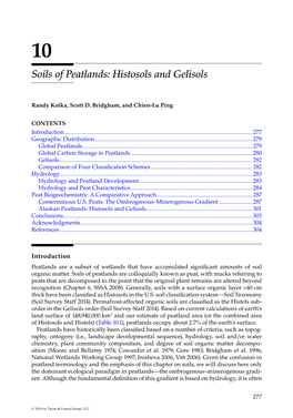 Soils of Peatlands: Histosols and Gelisols