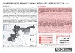 (HSOS) NORTHWEST SYRIA April 2020
