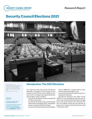 Security Council Elections 2021