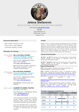CV Jelena STEFANOVIC.Pdf