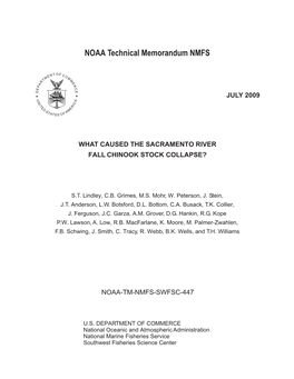 What Caused the Sacramento River Fall Chinook Salmon Stock Collapse?