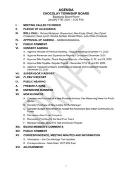 Township Board Packet