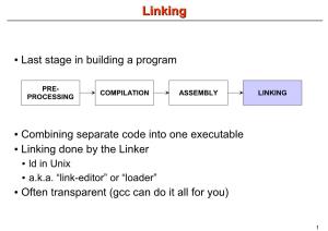Linking + Libraries