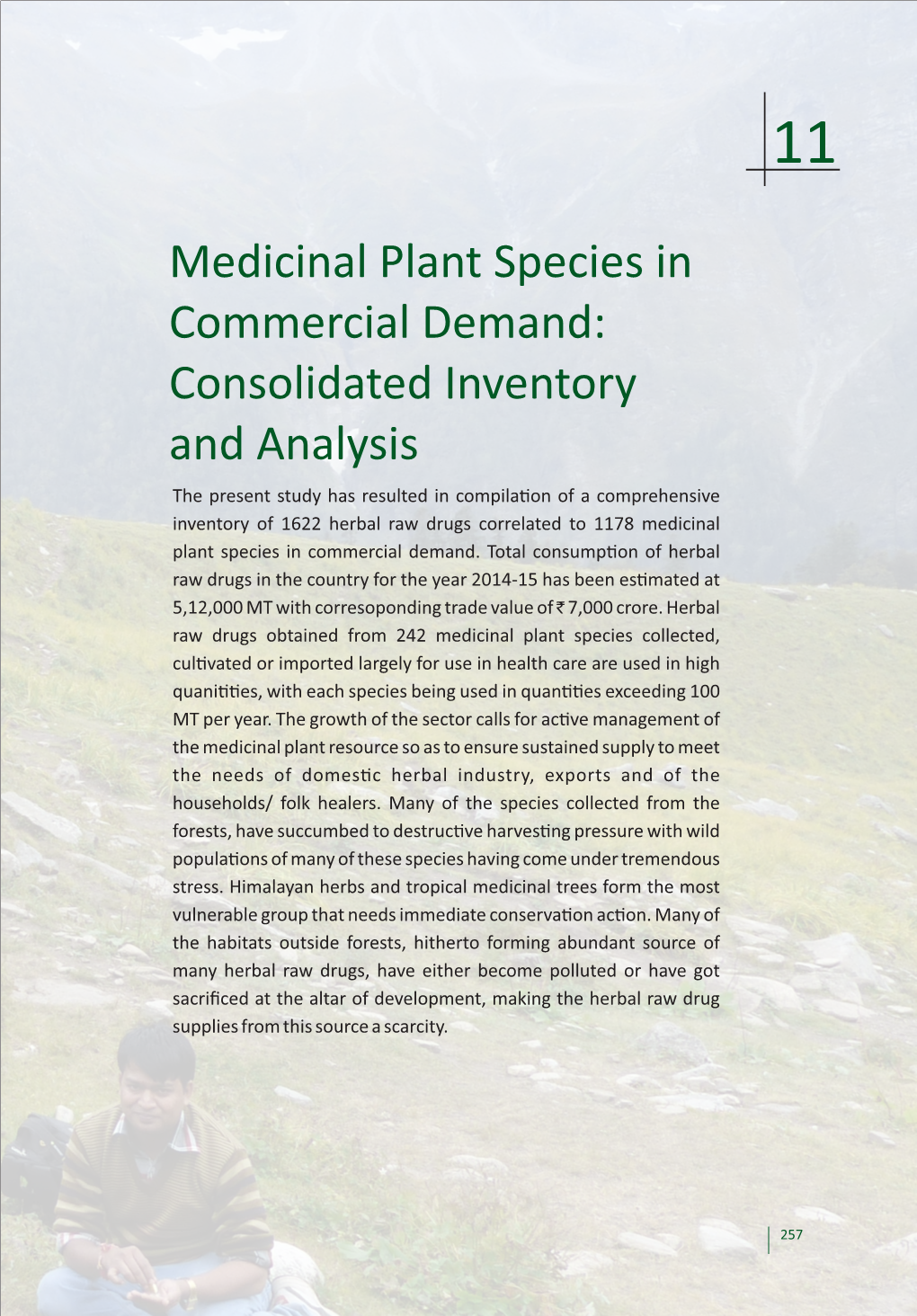 Medicinal Plant Species in Commercial Demand
