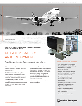 Taxi-Aid and Landscape Camera Systems for the Airbus A350 Data