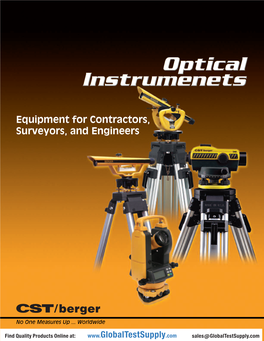 Equipment for Contractors, Surveyors, and Engineers