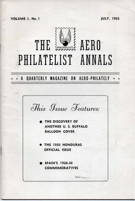 THE ~I~ AERO PHILATELIST ANNALS