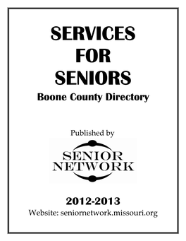 Boone County Senior Resource Directory