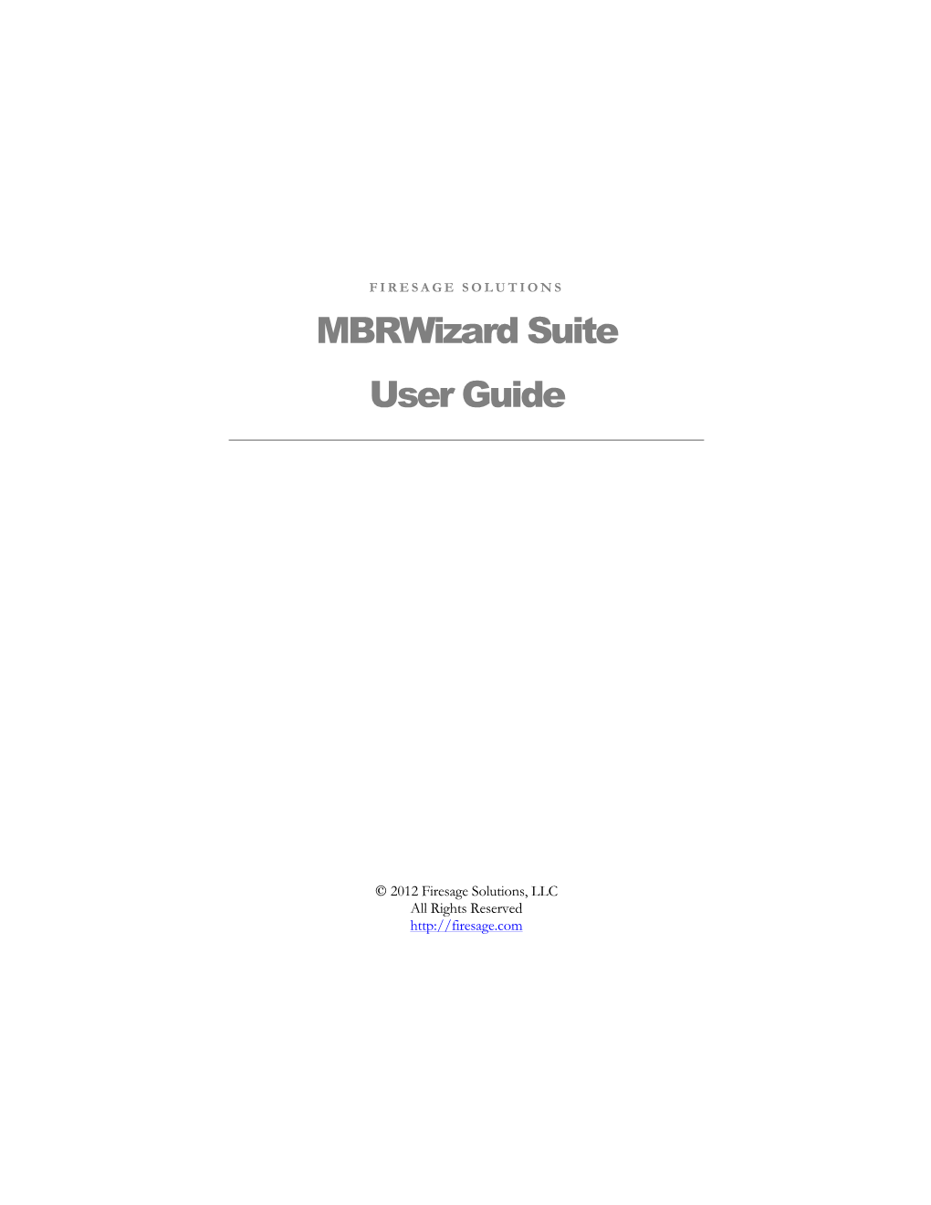 Mbrwizard User Guide