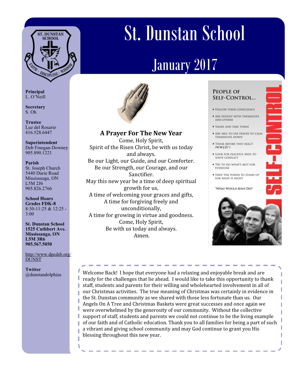 St. Dunstan School January 2017