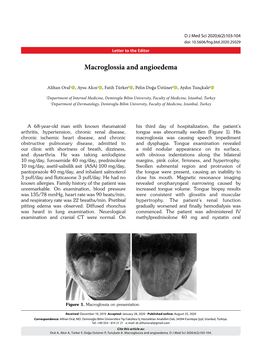 Macroglossia and Angioedema