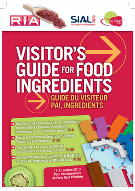 Visitor's Guide Food Ingredients