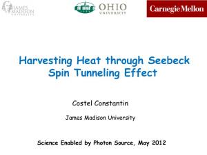 Harvesting Heat Through Seebeck Spin Tunneling Effect