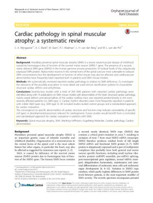 Cardiac Pathology in Spinal Muscular Atrophy: a Systematic Review C