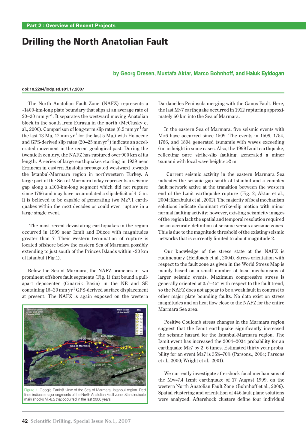 Drilling the North Anatolian Fault