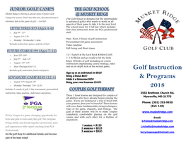 Golf Instruction & Programs 2018