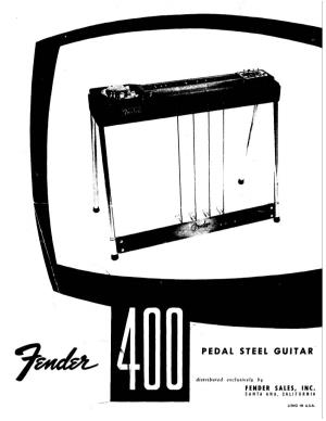 Fender 400 Owner's Manual