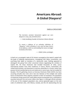 Americans Abroad: a Global Diaspora?