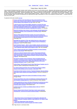 Today's News - March 26, 2004 Cheers (And Jeers) for Manhattan West Side "Convention Corridor" (Architects Are Not Named in Any of the Articles We Read)