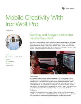 Mobile Creativity with Ironwolf Pro