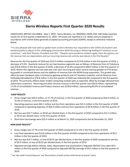 2020 Q1 Press Release