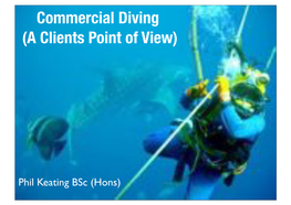 Commercial Diving (A Clients Point of View)