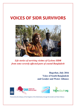 Voices of SIDR Survivors: Life Stories of Surviving Victims of Cyclone SIDR
