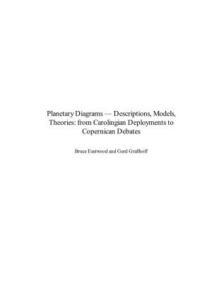 Planetary Diagrams — Descriptions, Models, Theories: from Carolingian Deployments to Copernican Debates
