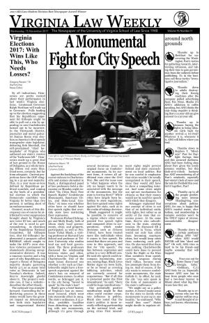 A Monumental Fight for City Speech
