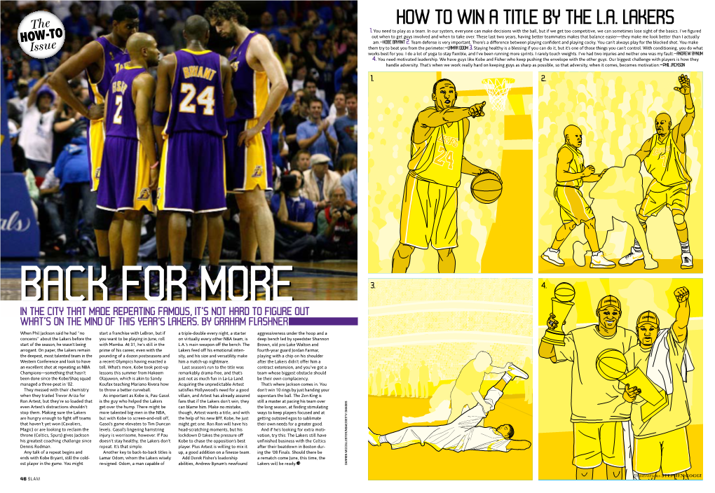 How to Win a Title by the L.A. Lakers the 1