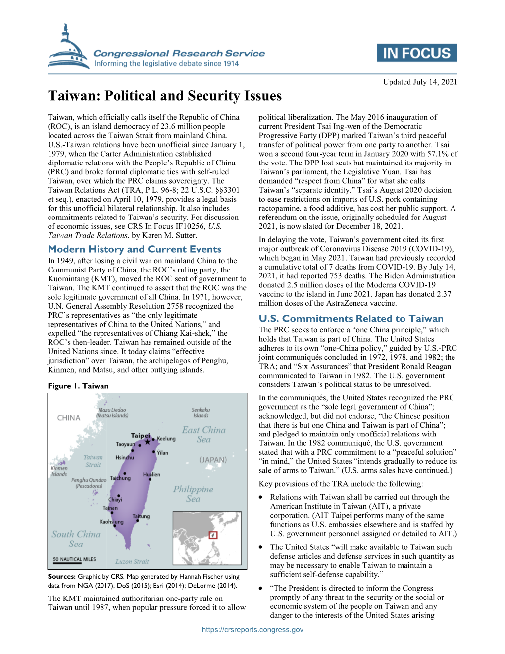 Taiwan: Political and Security Issues